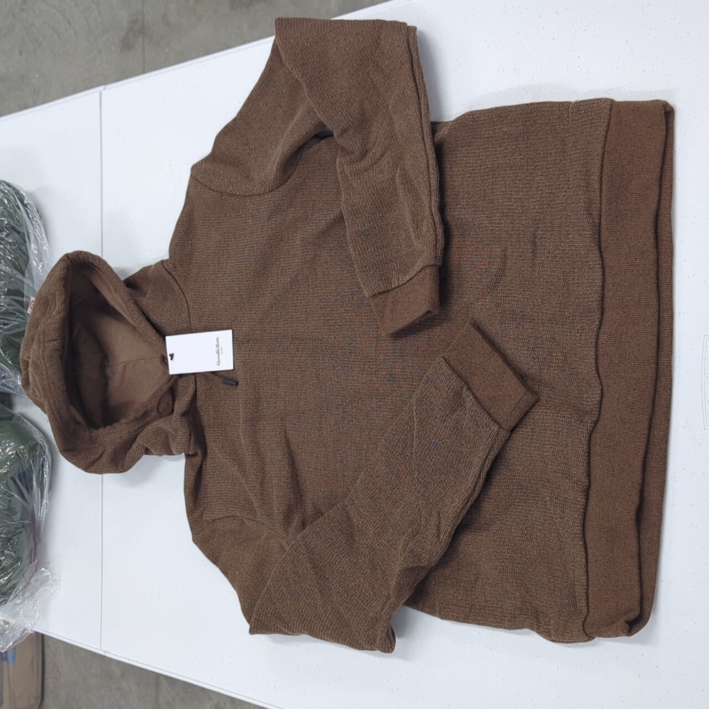 Men's Brown Hoodie Sweater